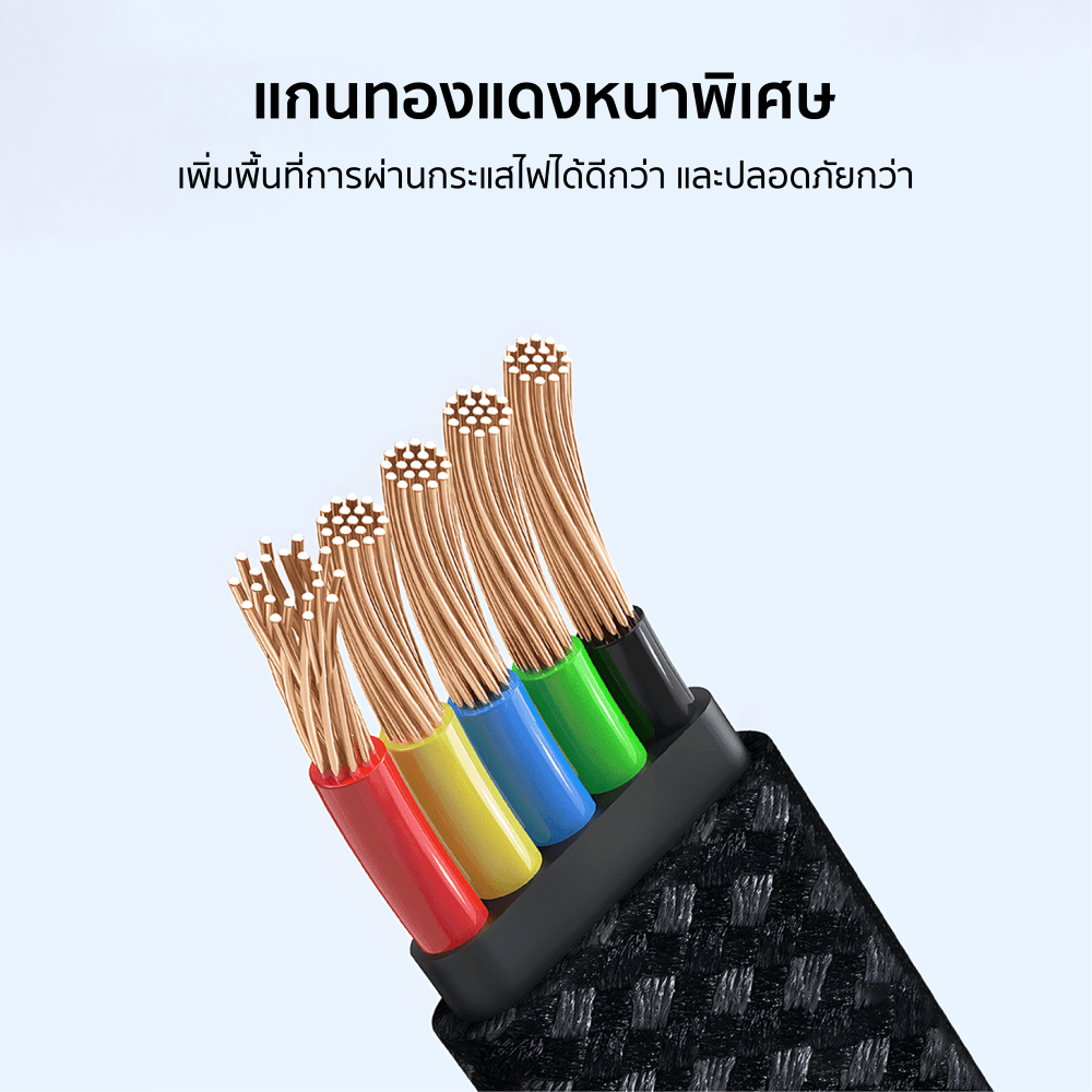 สายชาร์จเกมมิ่ง ZTEC รุ่น ZL531 USB-C to Lightning 27W ยาว 1.2 เมตร สีดำ (รองรับชาร์จเร็ว PD / QC)